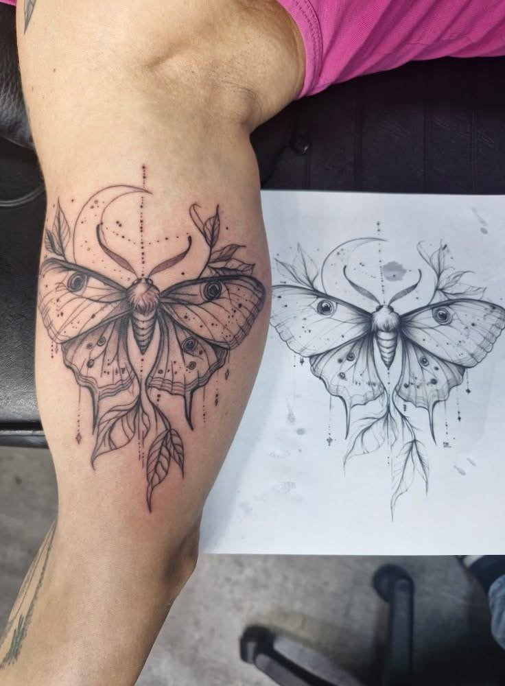 Tattoo von Rummel Art Verden – Realistic Eule – Sleeve