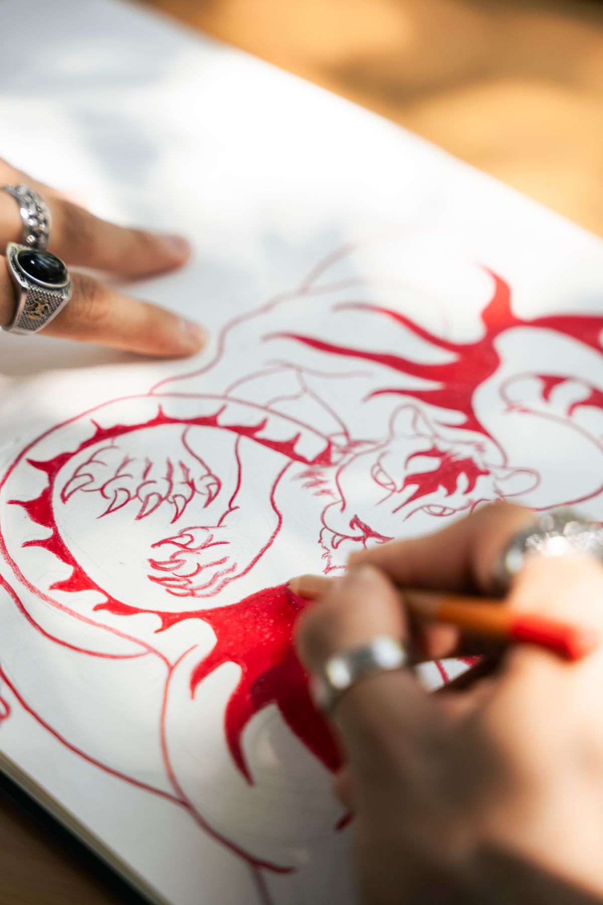 Tattoo-Design wird gezeichnet – Rummel Art Verden